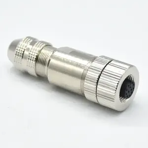 Connecteurs circulaires M12 de haute qualité, assemblage d'installation électrique aéronautique, code A, métal, femelle, 12 broches - Product Image 6