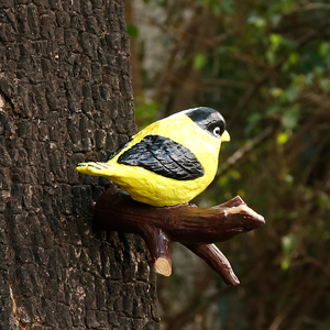 Jinhuoba resina crea il nuovo piccolo giallo uccello albero ciondolo statua decorazione ornamenti per la <span class=keywords><strong>casa</strong></span> - Product Image 1