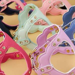 Arnés de cuero premium resistente a arañazos para perros, arnés acolchado duradero para pasear mascotas, para perros grandes con esponja interior completa. - Product Image 6