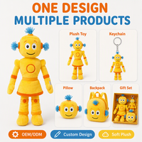 Maßgefertigte Roboter-Plüschtiere PP-Baumwolle Geburtstagsgeschenk-Verpackung OEM ODM Geringe Mindestbestellmenge Stressabbau-Plüsch Hersteller