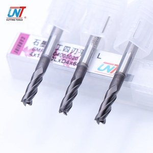 UNT Dao Cắt Phẳng 4 Rãnh <span class=keywords><strong>CNC</strong></span> Phủ Kim Cương Bằng Cacbua Rắn Cho Sợi Cacbon - Product Image 3