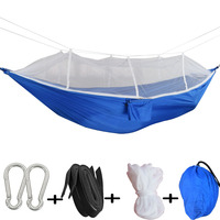 Hamac de camping en nylon, léger et durable, pour la randonnée, 1-2 personnes, capacité 300 kg