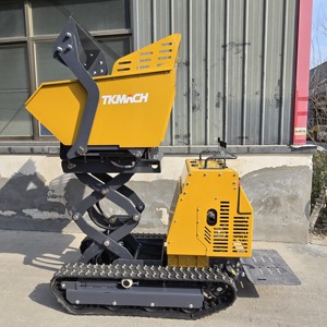 Mini-chargeur sur chenilles avec benne basculante, pompe hydraulique, moteur diesel Briggs & Stratton, capacité 880 kg, benne 450 kg, Chine - Product Image 2