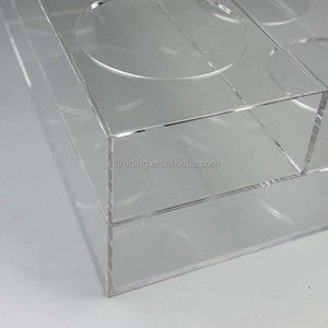 Tùy Chỉnh Giá Rượu Linh Kiện Thủy Tinh Chủ Nhựa 2 Lớp Tầng Sang Trọng Vui Vẻ Thanh Trang Trí Nội Thất Dã Ngoại Người Giữ Rượu Vang Cho Chai - Product Image 5