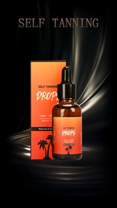 Han Linger - Gotas Bronceadoras Faciales y Corporales de 30 ml, <span class=keywords><strong>Acelerador</strong></span> de <span class=keywords><strong>Bronceado</strong></span> <span class=keywords><strong>Natural</strong></span> y Orgánico, Hidratante de Larga Duración, Marca Privada - Product Image 6