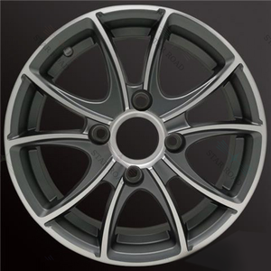 Jante de voiture coulée sur mesure à la mode RCSR avec rivets roues forgées en alliage d'aluminium passager 14 pouces 4 trous 5x114.3 5x112 pour Kia <span class=keywords><strong>K2</strong></span> - Product Image 5