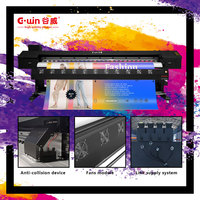 Impresora de Inyección de Tinta Eco-Solvente Gwin de 10 Pies con Cabezal de Impresión Automático Multicolor para Pancartas Flexibles XP600 Nueva