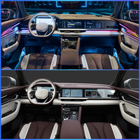Lumière d'ambiance de luxe TMPRO pour Geely Monjaro 2021-2025, améliore l'effet de lumière de bienvenue intérieure, lampe décorative intérieure LED, kit de modification