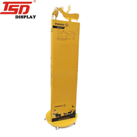 Présentoir en bois pour sachets de thé, boîte à thé sur pied, plateau rotatif pour magasin de détail, personnalisé, 1 pièce