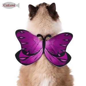 Vestido de gato diario ajustable Diseño de mariposa divertido Accesorio de ropa para mascotas ecológico - Product Image 2