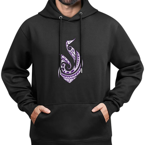 Envío Gratuito a Nivel <span class=keywords><strong>Nacional</strong></span> Dentro <span class=keywords><strong>de</strong></span> EE. UU. Sudadera con Capucha Personalizada para Hombre, Diseño Tribal Polinesio <span class=keywords><strong>de</strong></span> Samoa y Fiyi, Sudadera Informal para Hombre Pohnpei - Product Image 1