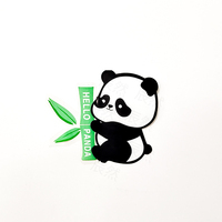 Botella de Plástico Desechable de 400 ml con Forma de Panda para Jugos y Bebidas, Hecha de Material PET, Venta al Por Mayor