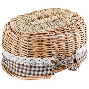 Cesta de Picnic con Contenido, Caja de Champán para 12 Personas, Definitiva, Grande, Cuadrada, Tejida, Tapa Extraíble, Asa - Product Image 5