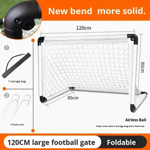 <span class=keywords><strong>But</strong></span> de football pliable, cadre simple, filet portable, entraînement intérieur/extérieur, équipement pour maternelle et école primaire, enfants - Product Image 6