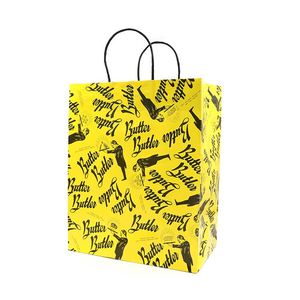 Packaging Supplies Clothing Custom Printed Kitchen Food <b>Waste</b> Plaid Kraft Tote <b>Paper</b> Bags With Rope Handles - Product Image 6
