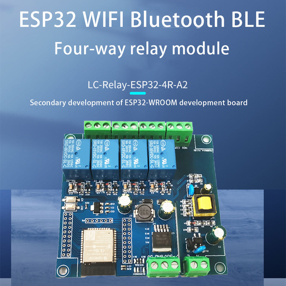 ESP32 WiFi & BLE 4 Channel Relay Module - Ideal for Uninterrupted Power ...