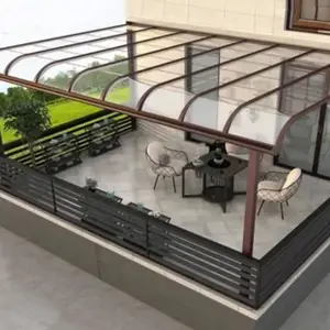 Fábrica OEM Rainproof Varanda Modern Villa Alumínio Canopy Toldo