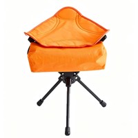 Tabouret pliant pivotant, chaise de camping d'extérieur, mobilier d'extérieur, trépied triangulaire portable et pliable, stable pour la randonnée, la pêche, le pique-nique