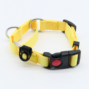 Good Quality Solid Luxury Polyester Dog Collar with Lights Escape <b>Stop</b> No Pull Ultra Comfortable Martingale Collar - Product Image 2