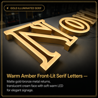 Enseigne lumineuse vintage personnalisée en lettres marquées, bandes LED 3D, logo publicitaire, devanture de magasin, IP65, cafés, bars, cliniques