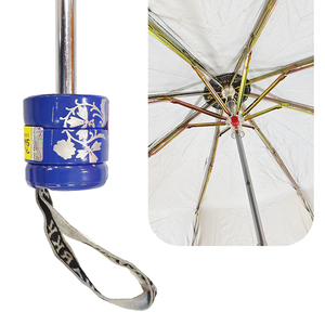 Parapluie compact pliable Chhaya 3 sections pour hommes et femmes, avec armature en acier inoxydable, léger et idéal pour les voyages - Product Image 4