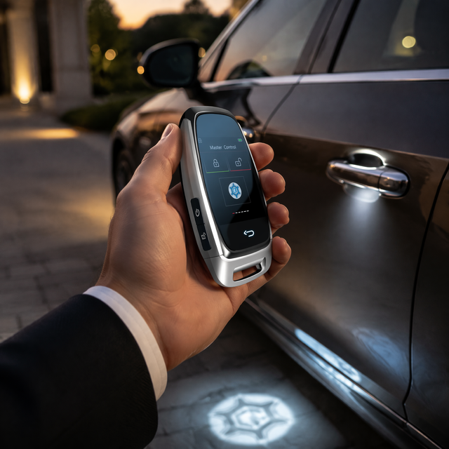 CF920 Smart Remote Key for All Cars Keyless Go Entry Anti-loss Function Multi-language LCD Key for Ford Mazda Hyundai Chevrolet