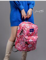 Tas Ransel Sekolah Unisex Anti Air Ringan Tahan Lama Kapasitas Besar Motif Cetak Modis untuk Pelajar dari Air Infinity Factory