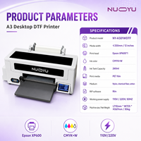 Nouvelle imprimante DTF A3 XP600 à encre pigmentée pour l'impression à la demande, vente en gros OEM sans MOQ, machine de transfert thermique