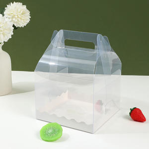 Emballage transparent <span class=keywords><strong>de</strong></span> <span class=keywords><strong>boîte</strong></span> <span class=keywords><strong>de</strong></span> gâteau <span class=keywords><strong>de</strong></span> vente chaude avec la fenêtre pour différentes tailles - Product Image 5