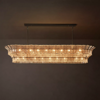 Lustre moderne de luxe américain pour salon, chambre de villa, salle à manger, grande lampe suspendue décorative