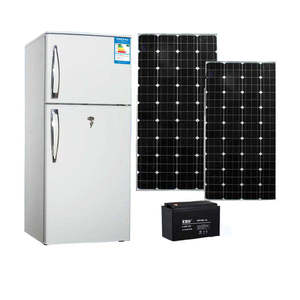 Fabricante de Mini Refrigeradores, Buen Precio, Refrigerador Solar con Congelador de 12v, 2 Puertas, Refrigerador Vertical de Energía Solar, Refrigerador de Corriente Continua de Energía Solar - Product Image 2