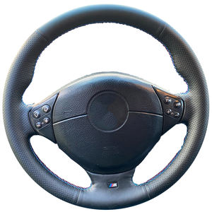 Housse de <span class=keywords><strong>volant</strong></span> de voiture en cuir microfibre à coudre à la main pour <span class=keywords><strong>BMW</strong></span> M Sport modèles E36 1996-2000 <span class=keywords><strong>E39</strong></span> 1995-2001 Z3 M E36/7 E36/8 - Product Image 1