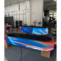 Pantalla LED Curva P1.8 P2 P2.5 P3 para Video Wall, Flexible, para Publicidad en Interiores y Exteriores, para Tiendas, Centros Comerciales, Animación