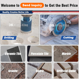 Bộ 10 mũi khoan kim cương hàn chân không M14, bộ dụng cụ khoan lỗ kim cương cho gạch men, đá granite, đá cẩm thạch - Product Image 5