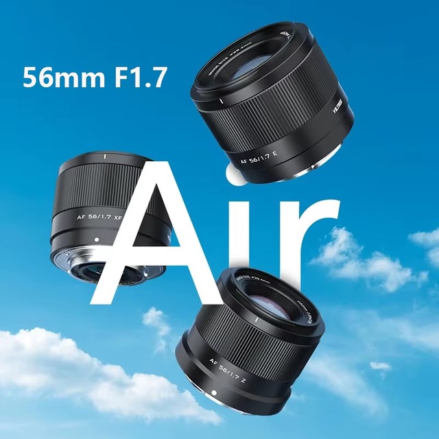 VILTROX AF 56mm F1.7 Air APS-C Portrait Prime Lens Auto Focus Large Aperture Camera Lens for Sony E Nikon Z Fujifilm XF Mount