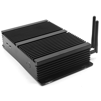 PC Industrial sin Ventilador i5-4200U 6xRS232 DB9 COM 2xIntel i225-V Gigabit LAN DDR3 SSD/HDD Computadora Integrada para Automatización