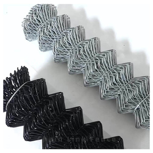 Hàng Rào Xanh Đen Phủ Pvc 6ft 8ft Giá Chuỗi Liên Kết Kim Cương Lốc Xoáy Lưới Hàng Rào Nhà Sản Xuất Bóng Chày - Product Image 3