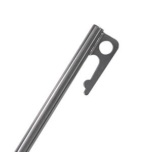 Piquet de tente en titane pur 8x250mm, épaissi, haute résistance, pour le camping en extérieur, pour la pose de bâches et de tentes - Product Image 1