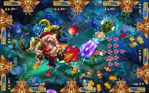 Rồng Vàng Cá Trò chơi bảng 4 người chơi Cá Trò chơi máy hung hăng 2 bắn cá trò chơi máy - Product Image 2