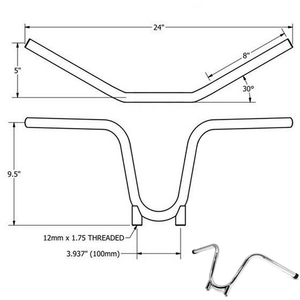 Nuevos Soportes de Manillar Elevados de 25 mm para Motos Honda/Yamaha/Harley <span class=keywords><strong>Nightcrawler</strong></span>, Super Glide y Monkey Touring - Product Image 2
