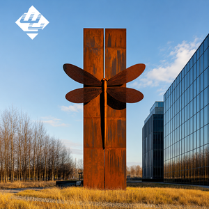<span class=keywords><strong>Sculpture</strong></span> d'extérieur <span class=keywords><strong>contemporaine</strong></span> en acier Corten, libellule, grande décoration <span class=keywords><strong>de</strong></span> <span class=keywords><strong>jardin</strong></span> en métal, insecte, paysage, <span class=keywords><strong>sculpture</strong></span> en acier Corten - Product Image 4