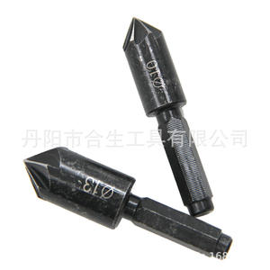 Herramienta de biselado de siete cuchillas Mr Drill, 2 piezas, vástago de 5.7 mm, broca de acero al carbono para trabajar la madera, para un acabado liso - Product Image 1