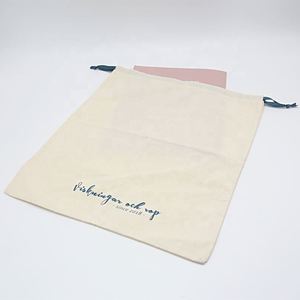 Custom 100% Cotton Large Packaging Blanket <b>Pouch</b> Shoes Clothing Dust Bags Cotton <b>Drawstring</b> - Product Image 5