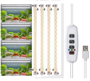 Lampe de croissance des plantes LED COB en aluminium IP54 avec minuterie USB, gradation intelligente, spectre complet, complément de floraison - Product Image 1