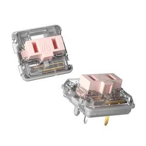 คีย์บอร์ดสวิตช์กลไก Kailh Choc Pro Low Profile สีชมพู โครงใส แบบ Linear Smooth สำหรับคีย์แพดเกมมิ่งแบบพกพาที่ปรับแต่งได้ - Product Image 3