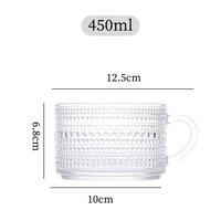 Ensemble de verrerie réutilisable de qualité supérieure de 14 oz, récipient pour overnight oats avec couvercle en bambou et cuillère pour tasses à café