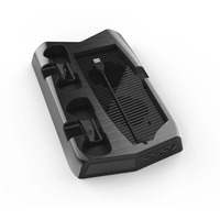 Station de charge Usb de contrôleur de jeu, support de Base de ventilateur de refroidissement multifonctionnel, support de stockage de disque Cd pour Ps5