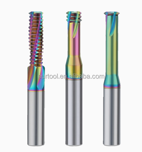 Độ cứng cao Carbide Vòng Shank 4-Flute đơn/Ba/đầy đủ răng hàng chủ đề phay <span class=keywords><strong>Cutter</strong></span> cho máy CNC ODM/OEM - Product Image 2