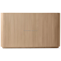 Lit en bois de chêne naturel européen Byron, lit moderne avec panneaux, couleur et taille personnalisables