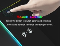 Tapis de souris pour jeux sur ordinateur, accessoires pour PC gamer, caoutchouc chauffant, dessin animé, imperméable, RGB, charge sans fil, taille personnalisée
